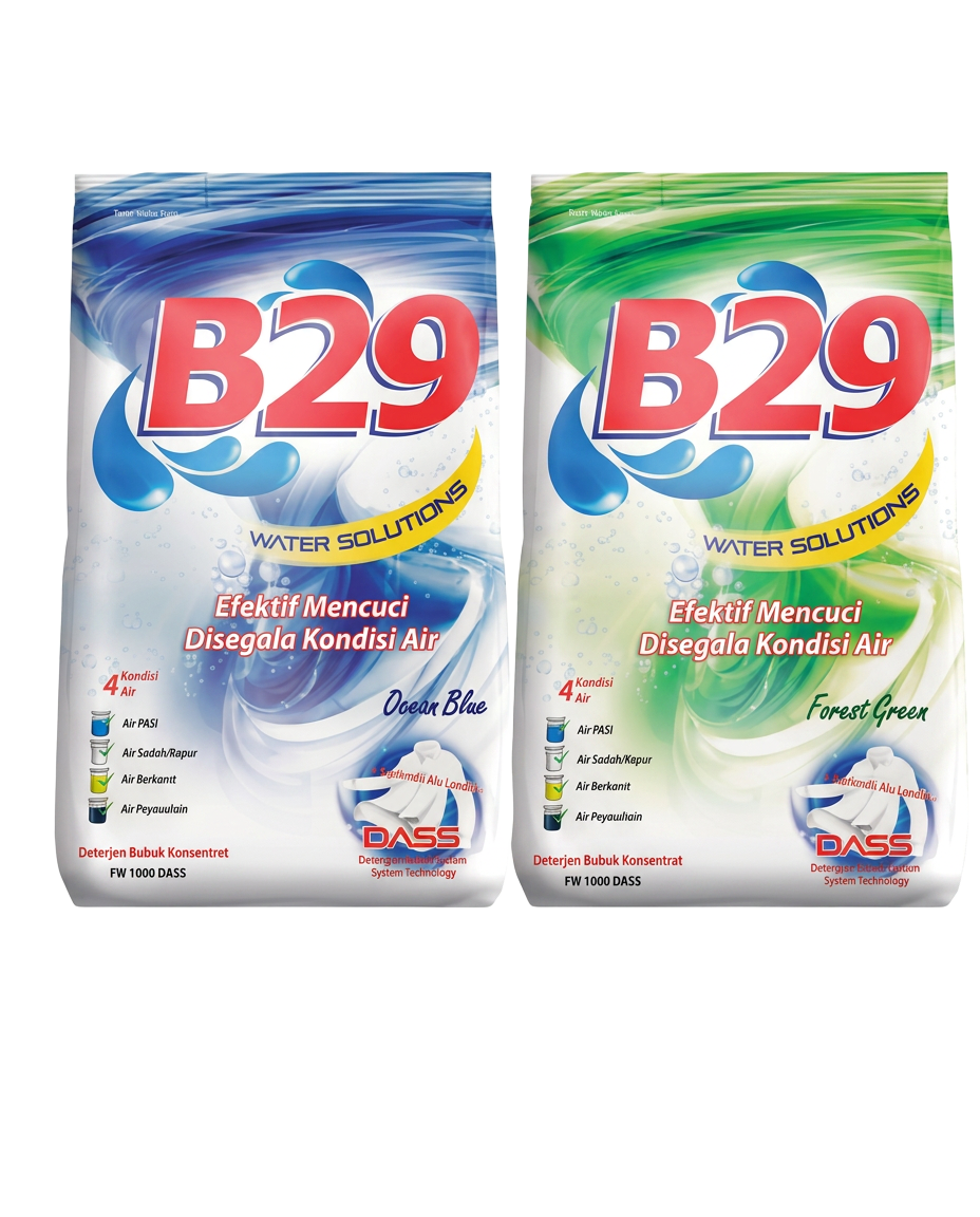 B29 Water Solution — Ocean Blue & Forest Green — B29
